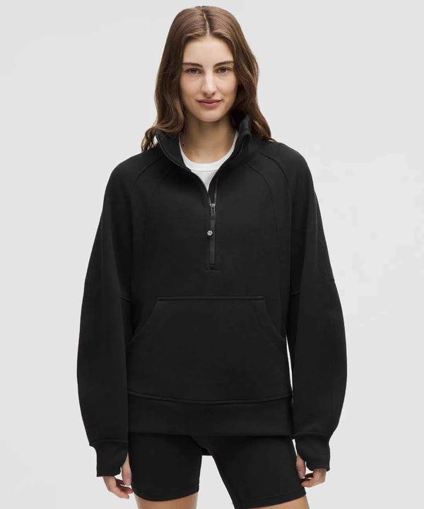 Sweat lululemon demi-zippé Scuba Oversized à col cheminée Long